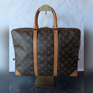 Authentic Louis Vuitton Monogram Porte‑Documents Voyage Briefcase